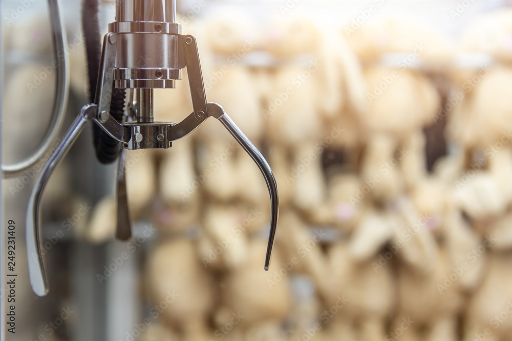 Japanese doll clamp UFO Catcher Toy Claw crane grabber arcade