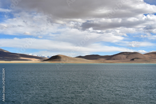 China, Tibet. Holy lake Chovo Co (4765 m) in summer day