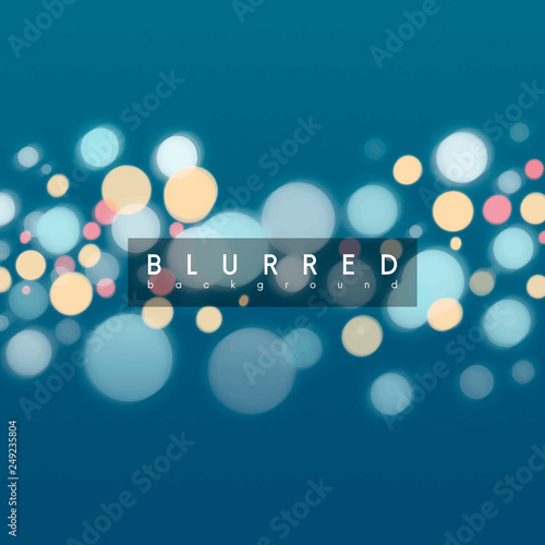 Blue bokeh background