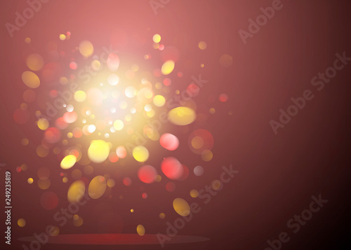 Dark bokeh background