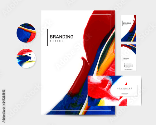 Artistic branding materials