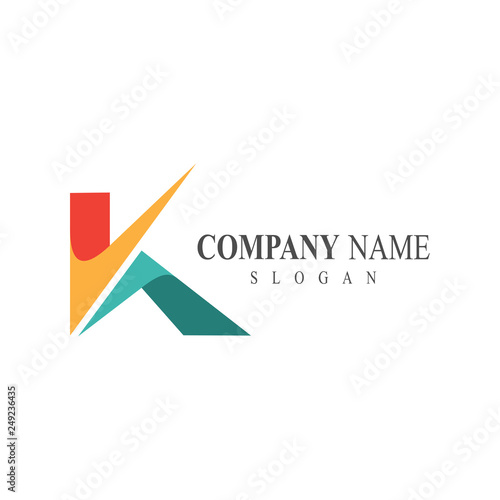 Free Download Modern Letter K Initial Business name Logo Template - GFXLoad