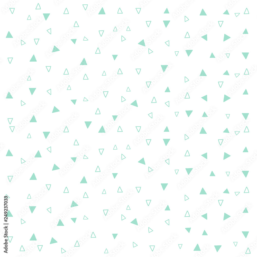Abstract seamless geometric pattern fashion design print triangle color. Vector illustration. 