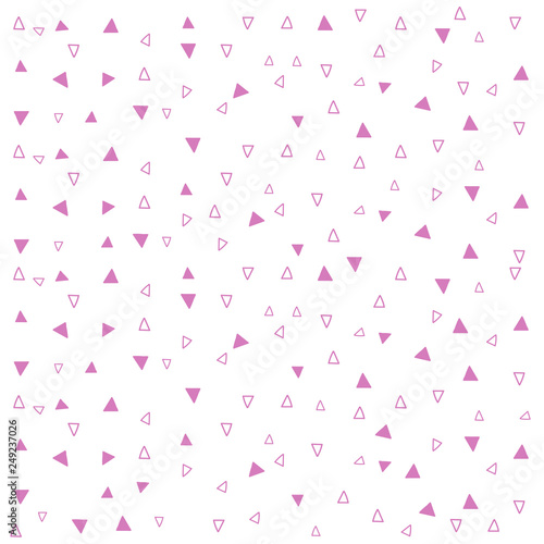 Abstract seamless geometric pattern fashion design print triangle color. Vector illustration. 