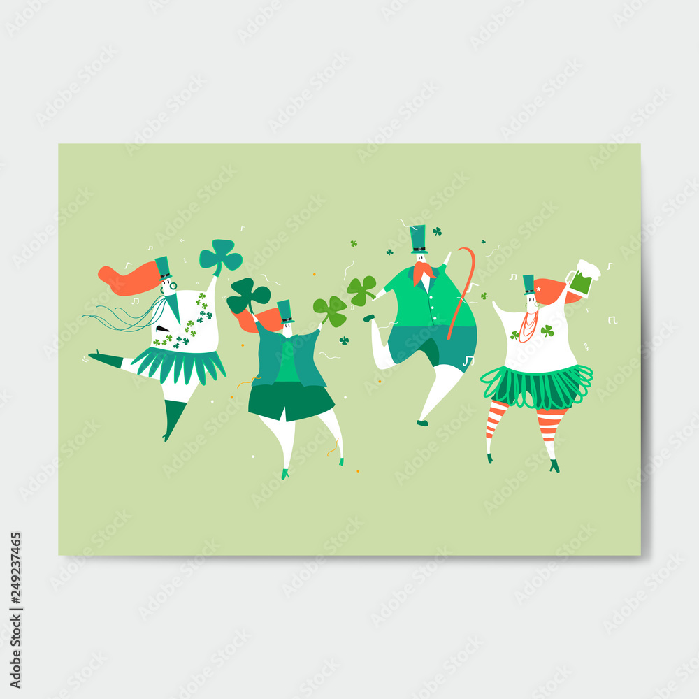 Fototapeta premium St Patrick's day illustration