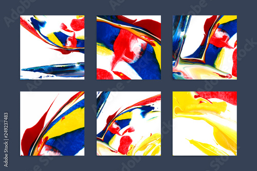 Mixed acrylic paintings