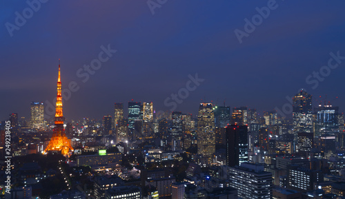 東京夜景 東京タワー 晴海 豊洲 お台場方面 