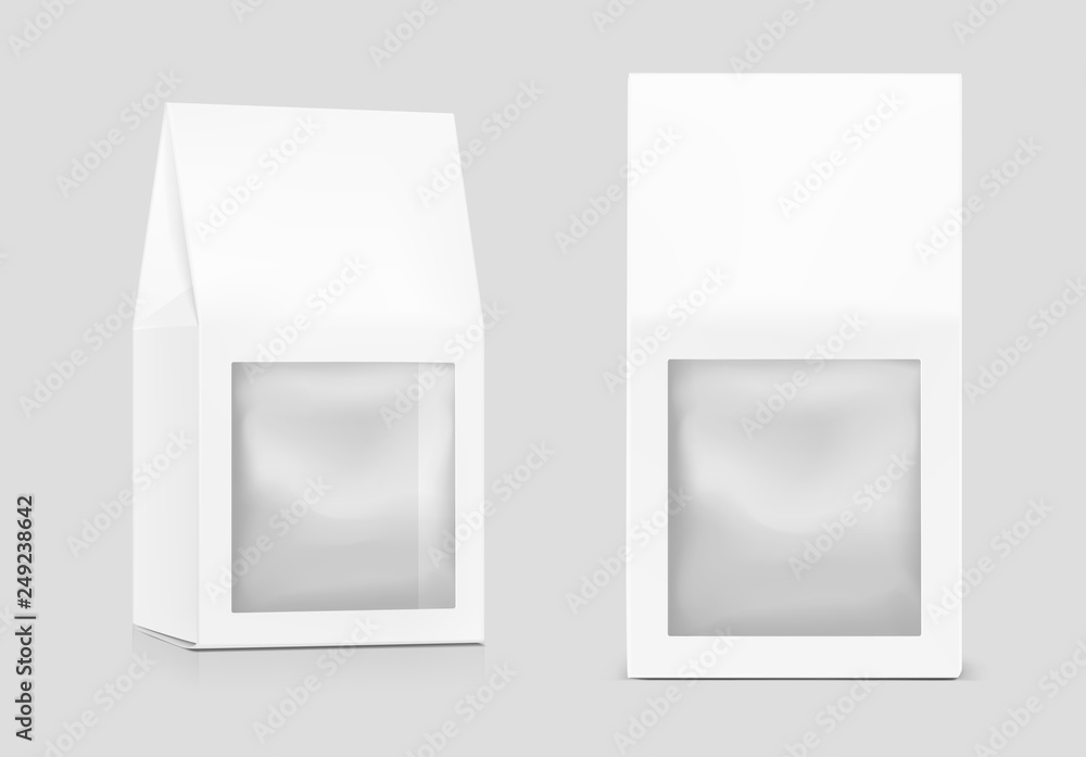 Realistic cardboard packaging box mockup. Vector illustration. Can be use for medicine, food, cosmetic and etc. Ready for your design. EPS10. Realistic cardboard packaging box mockup. Vector illustration. Can be use for medicine, food, cosmetic and etc. Ready for your design. EPS10.
