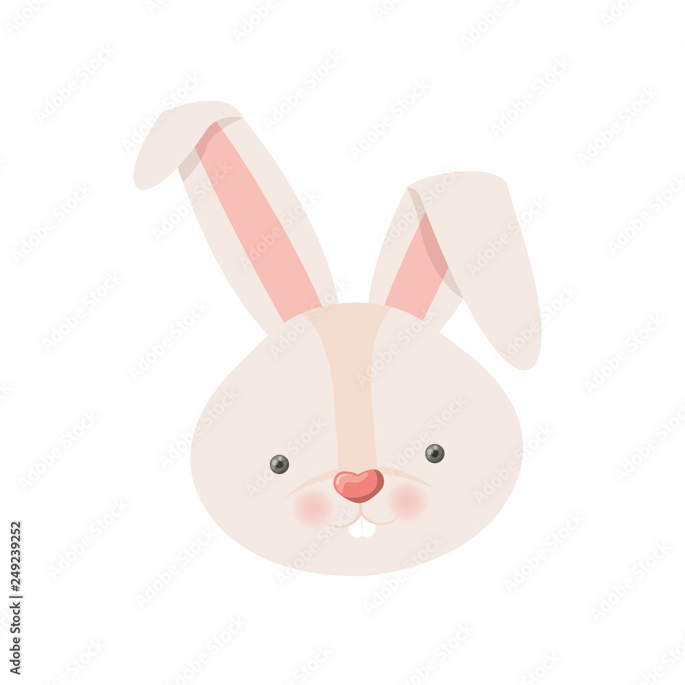 Obraz premium rabbit head isolated icon