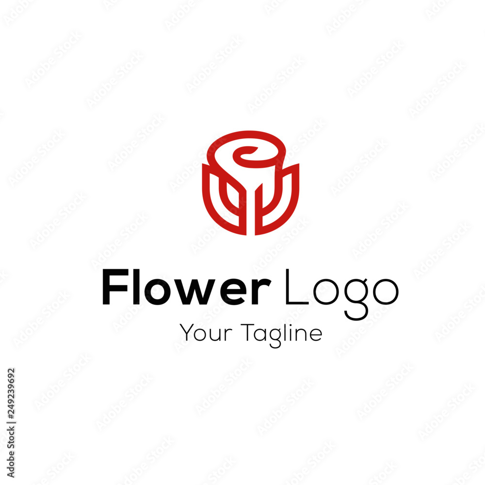 Fototapeta premium Abstract Flower Logo Image