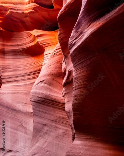 Fancy Fiery Sand Forms of Upper Antelope Canyon In Arizona
