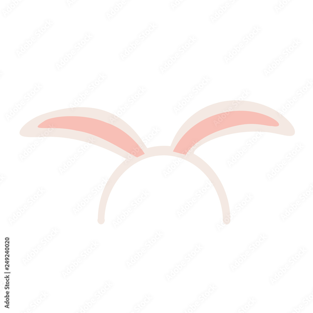 Obraz premium rabbit ears isolated icon