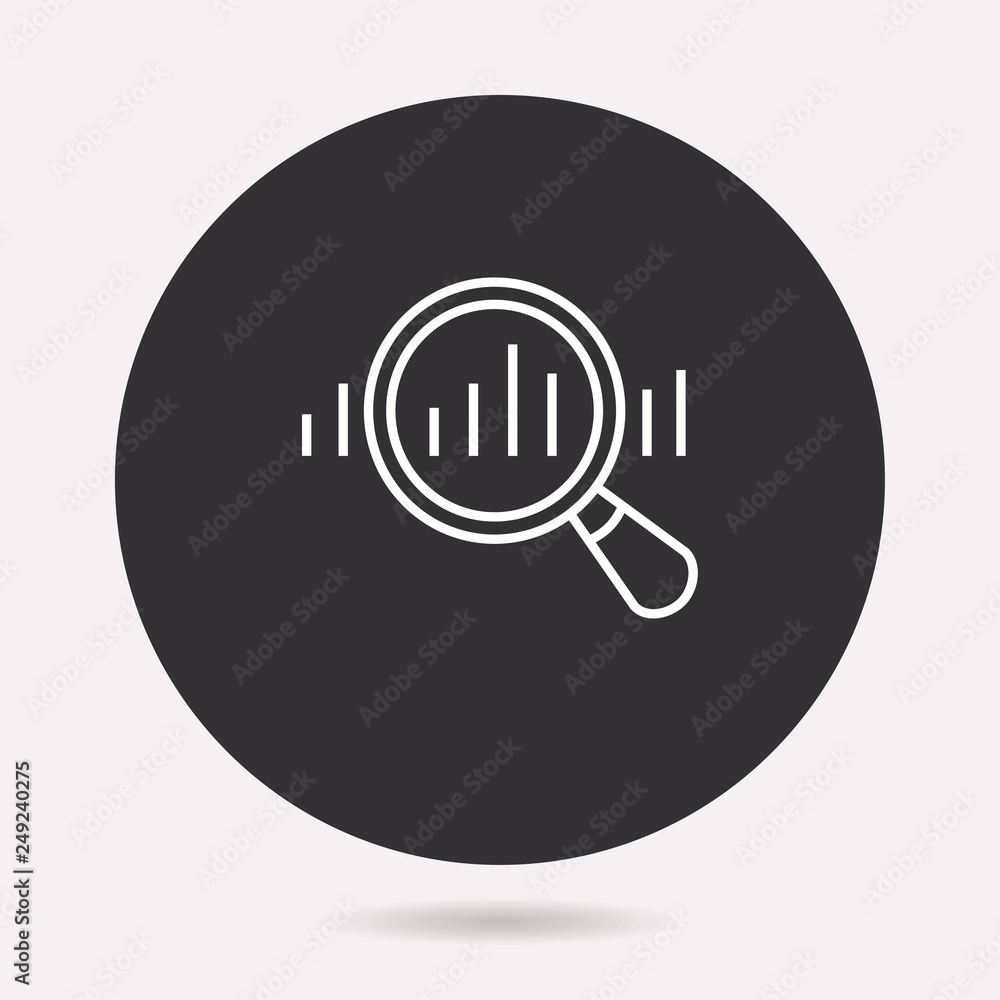 Data analysis - vector icon. Illustration isolated. Simple pictogram. Data analysis - vector icon. Illustration isolated. Simple pictogram.