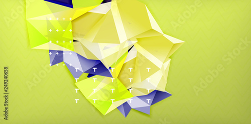 Triangular low poly background design