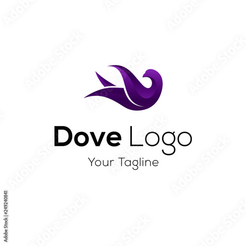 Pigeon logo stock vector