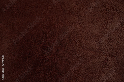 Natural dark leather abstract background 