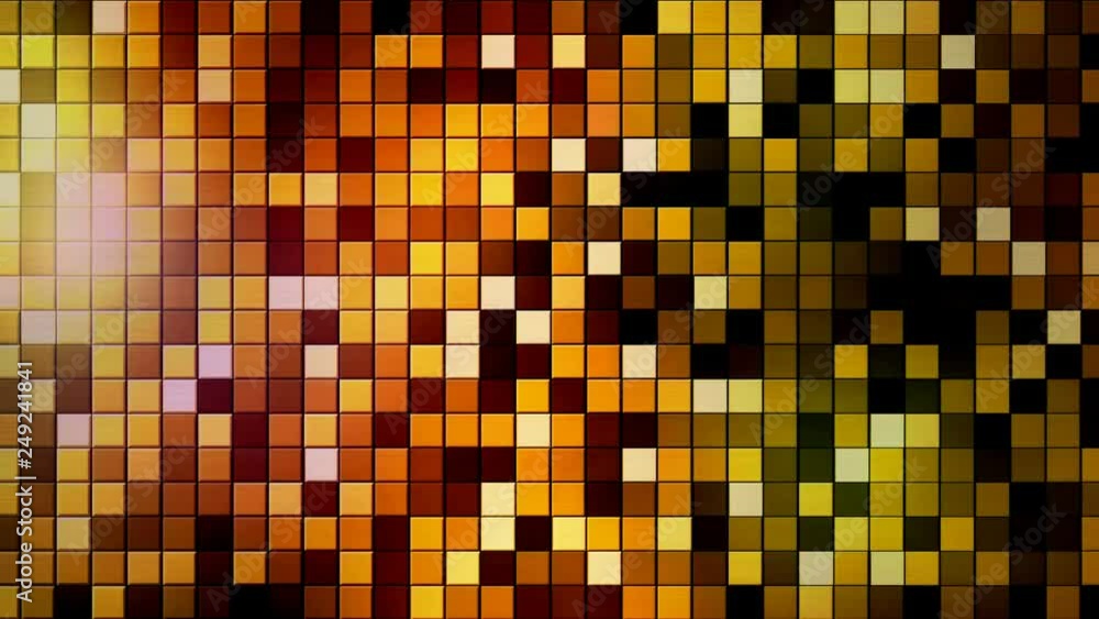 Mosaic of metal moves and shimmers with different colors. Seamless looped animation Mosaic of metal moves and shimmers with different colors. Seamless looped animation