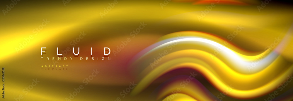 Fluid color neon wave lines background, neon liquid color futuristic paint template Fluid color neon wave lines background, neon liquid color futuristic paint template