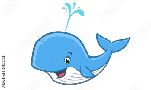 Cartoon Happy Whale © mumut