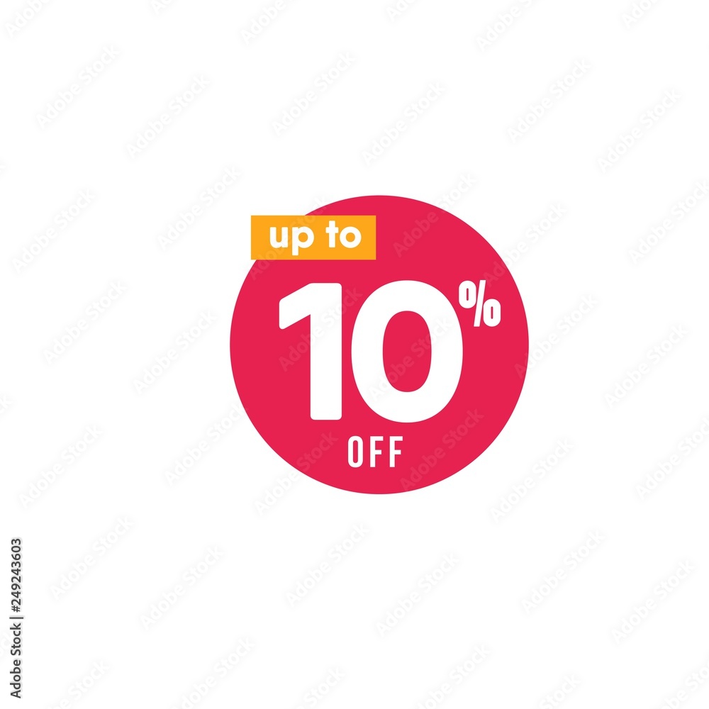 Discount up to 10% off Label Vector Template Design Illustration Discount up to 10% off Label Vector Template Design Illustration
