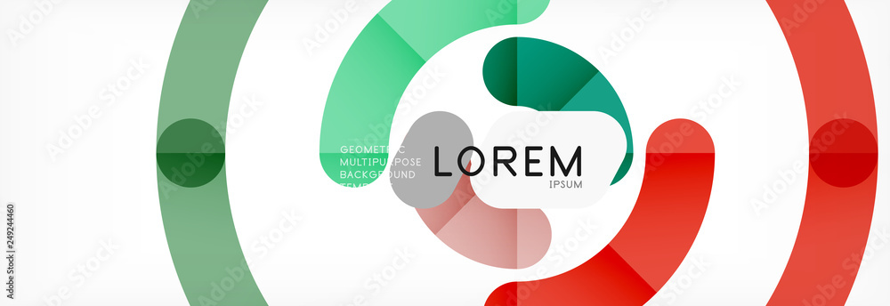 Vector outlined stroke circles composition Vector outlined stroke circles composition