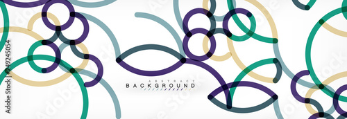 Abstract color lines on white. Modern colorful flow poster wave. Art design for your project