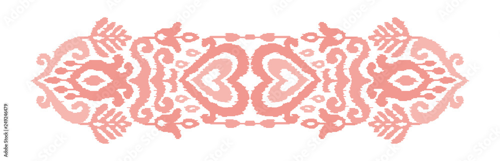 Ikat Ornament Ethnic Vector Illustration Ikat Ornament Ethnic Vector Illustration