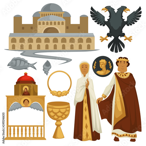 Byzantium history symbols heraldry architecture and religion emperor