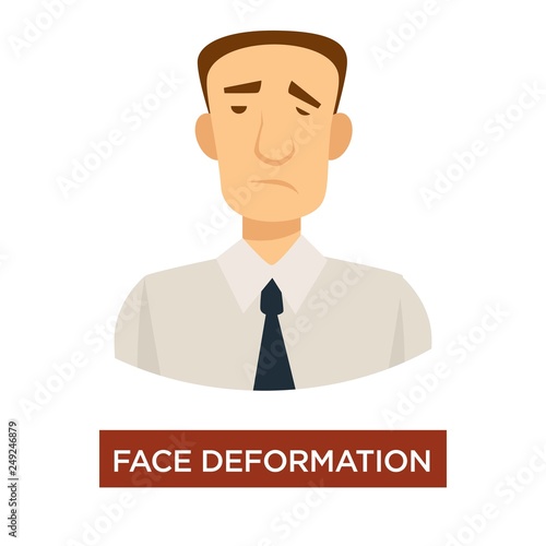 Face deformation stroke symptom disease prevention medicine