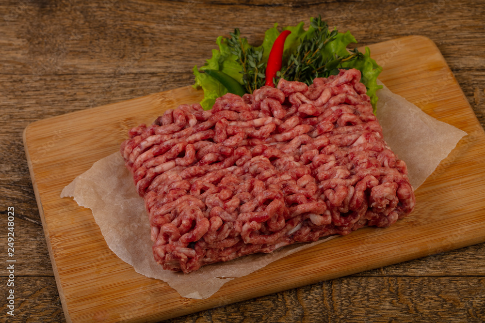 Raw pork minced meat Raw pork minced meat