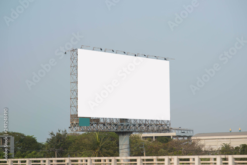 Blank billboard for advertisement.