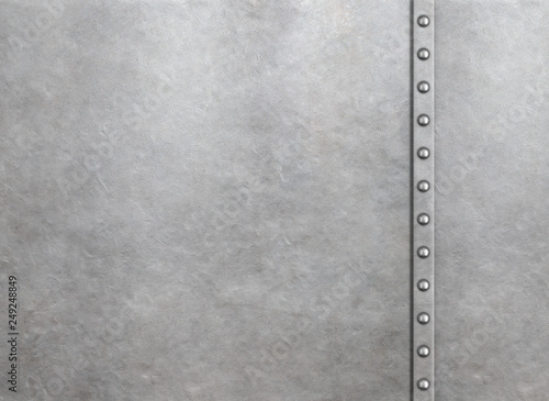 Metal armor background with rivets