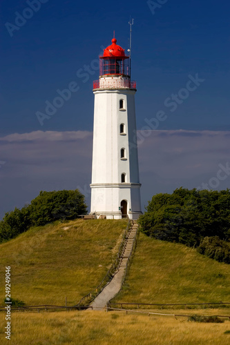 Leuchtturm Dornbusch  Insel Hiddensee  Ostsee  Mecklenburg-Vorpommern  Deutschland