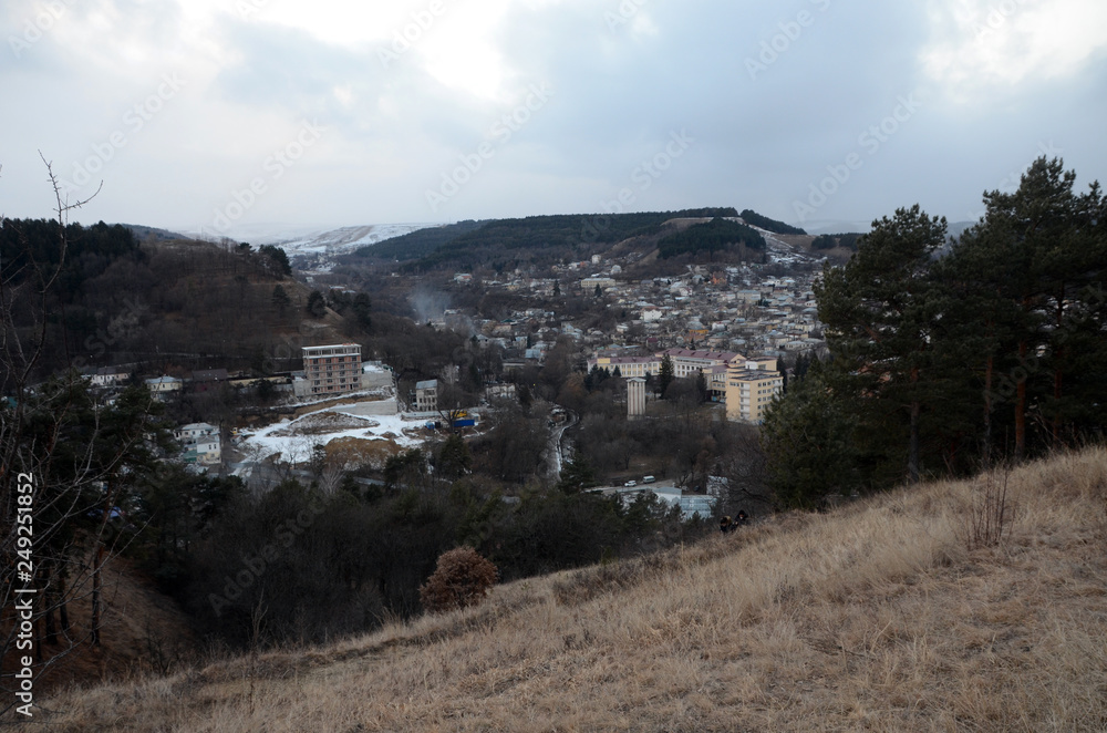 beautiful winter mountain town beautiful winter mountain town