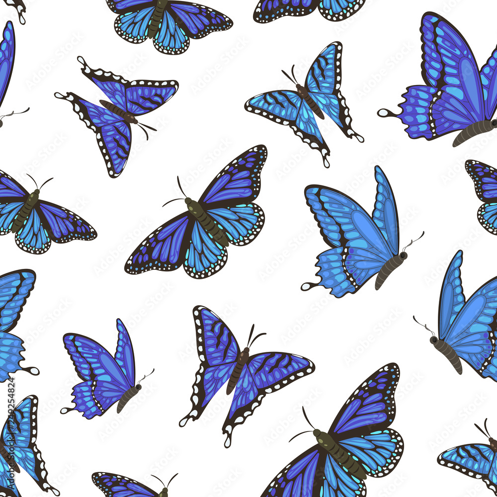Seamless pattern with butterflies Seamless pattern with butterflies