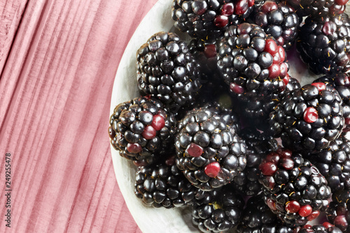 Wild blackberries photo