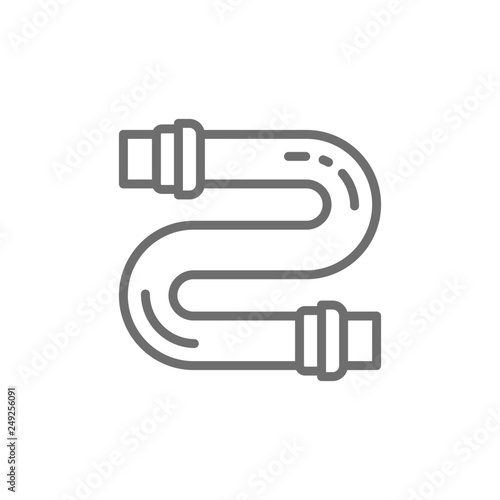 Water pipe line icon.