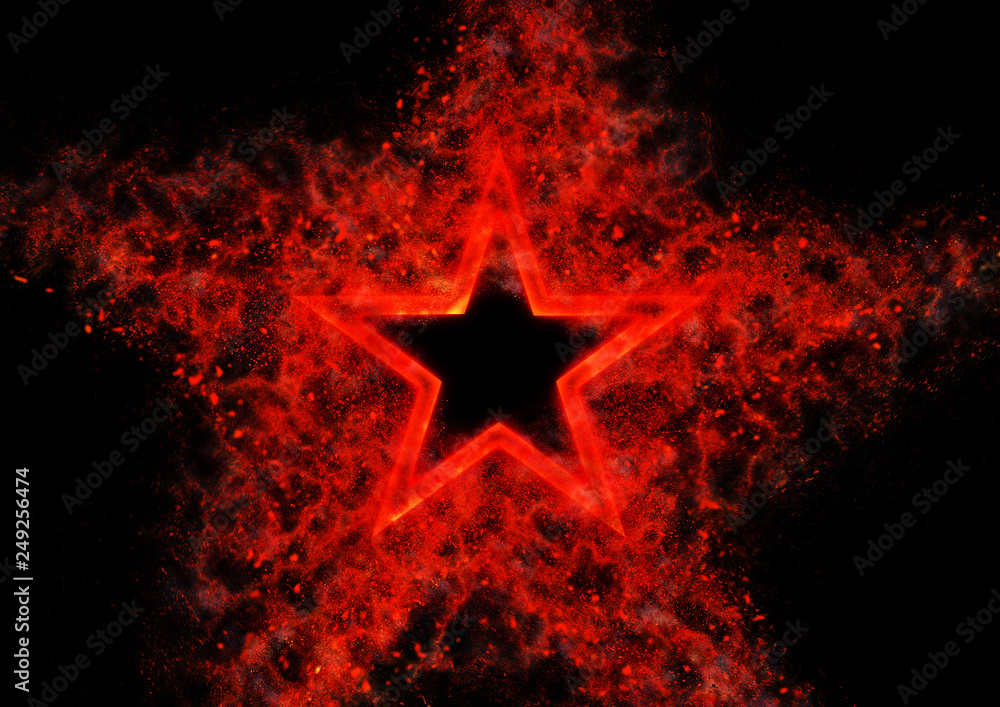 Obraz premium 抽象的な星