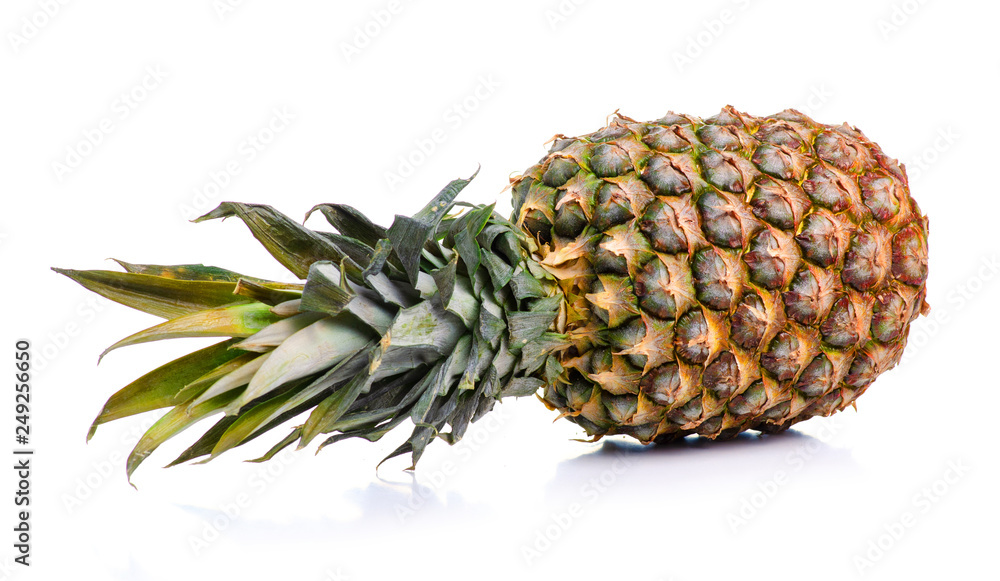 Pineapple sweet fruit on a white background. Isolation