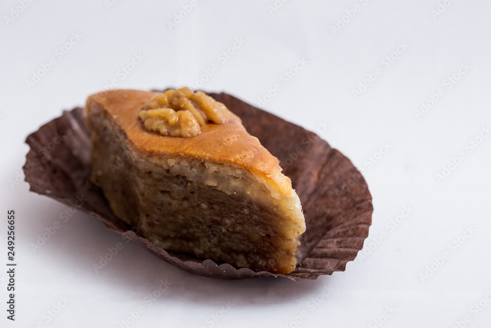Paxlava or Pakhlava isolated national Azerbaijan Novruz pastry Paxlava or Pakhlava isolated national Azerbaijan Novruz pastry