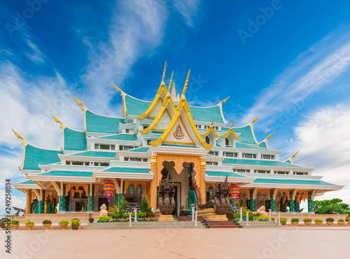 Картината върху платно Watpaphukon Temple place of religious Buddhists in Udon Thani, thailand