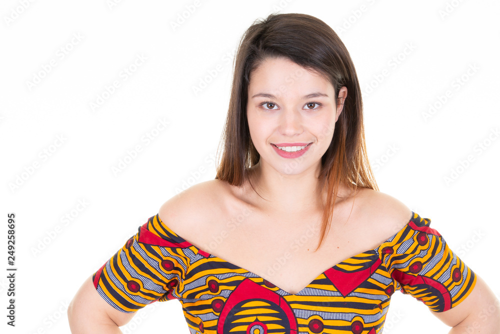 beauty pretty young woman in african fashion top beauty pretty young woman in african fashion top