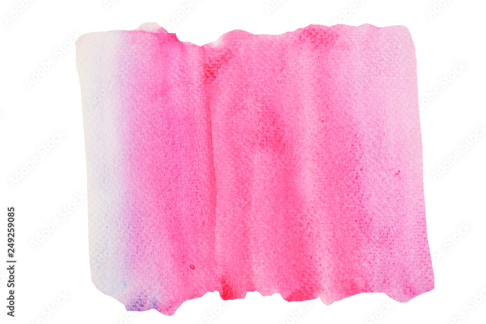 Color gradient from dark to light, Bright with colorful watercolor stroke and spray on paper , Abstract background by hand drawn blue with purple and pink color liquid drip