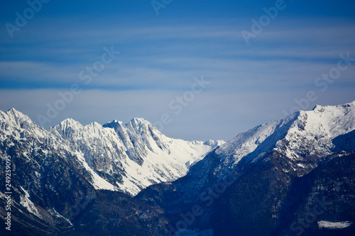 beautiful snow-covered mountains © corradobarattaphotos