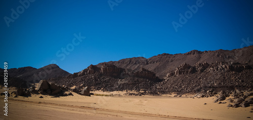 desert landscape El Berdj canyon in Tassili NAjjer National Park  Algeria