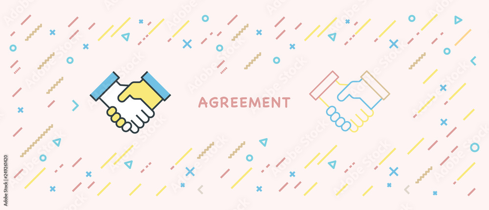 AGREEMENT ICON CONCEPT AGREEMENT ICON CONCEPT