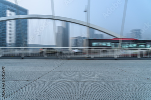 Dagu bridge with tianjin city skyline scenery,China.