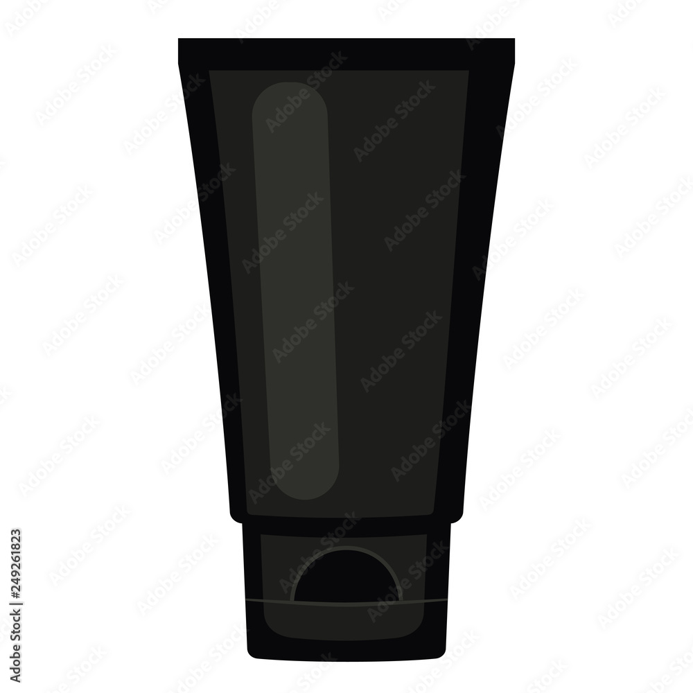 Cartoon black hand cream tube Cartoon black hand cream tube