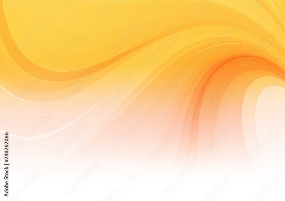 Abstract curved orange background Abstract curved orange background