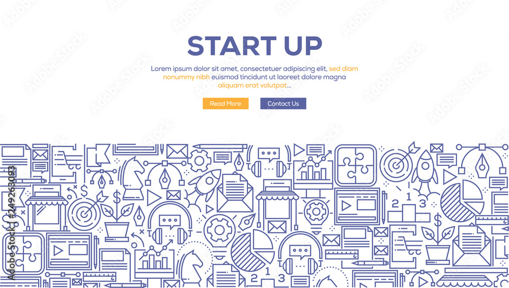 START UP BANNER CONCEPT START UP BANNER CONCEPT